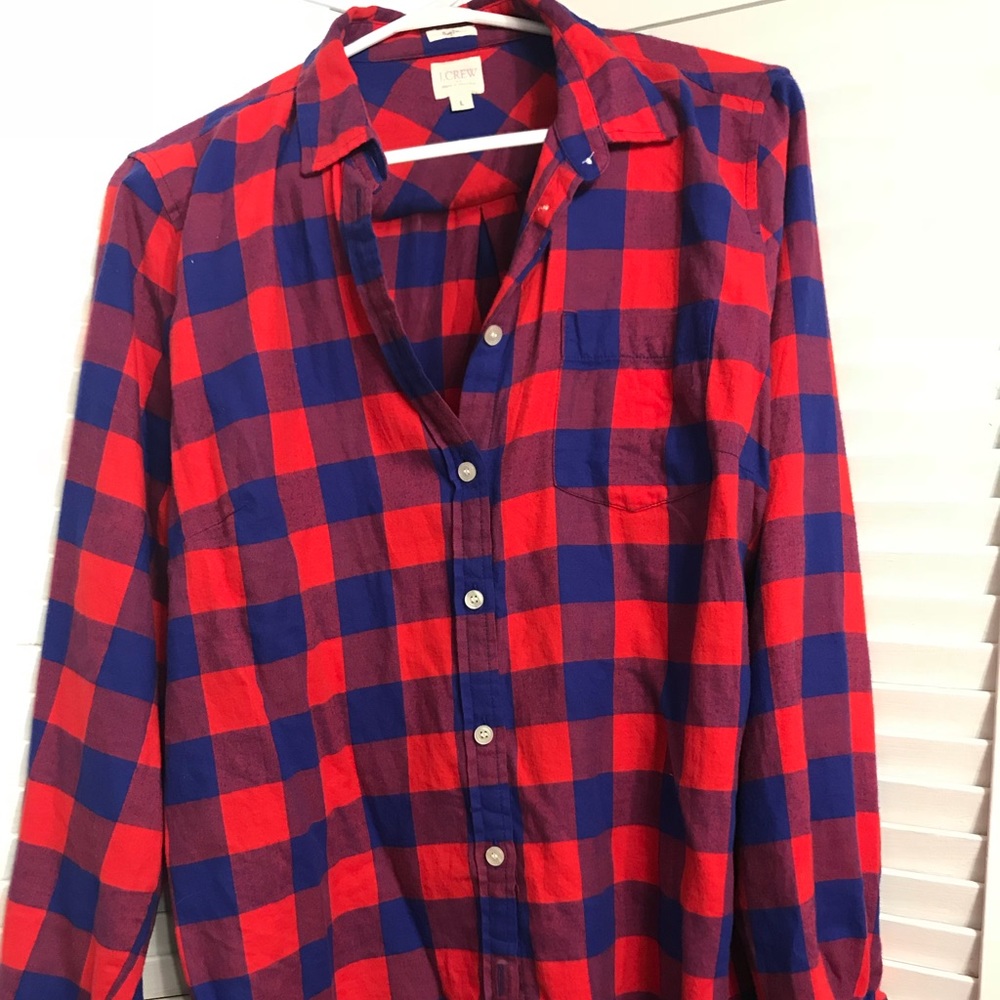 Jcrew size large flannel shirt